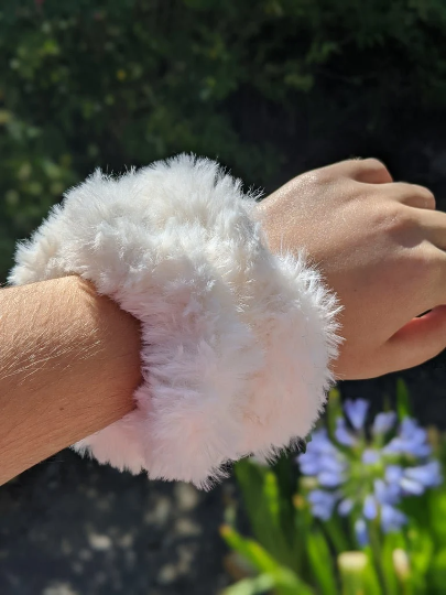 Faux Fur Scrunchies